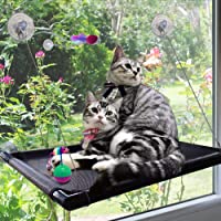 Percha de gato Percha de ventana de gato Hamaca para gatos con ventana Cama hamaca con ventana para gatos Asiento de…